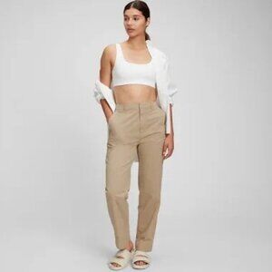 Gap Mid Rise Straight Up Khakis Size 6 in Tan